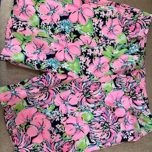 Lilly Pulitzer shorts 9” inseam, size 14 pink floral